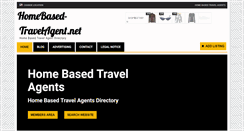 Desktop Screenshot of homebased-travelagent.net