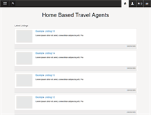 Tablet Screenshot of homebased-travelagent.net